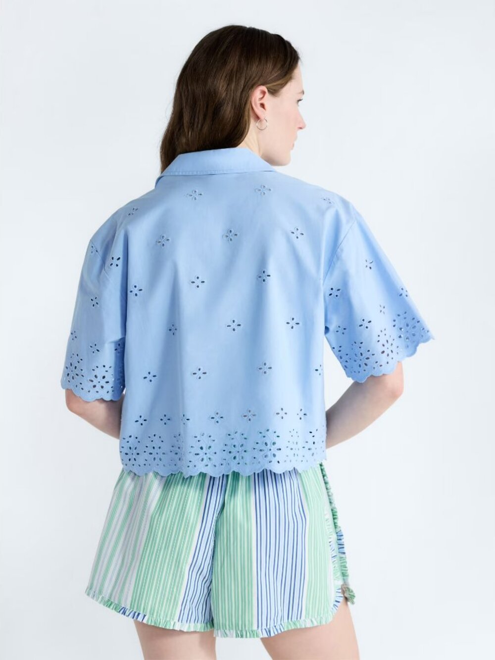 Cotton Eyelet Shirt - Picture 12 of 16